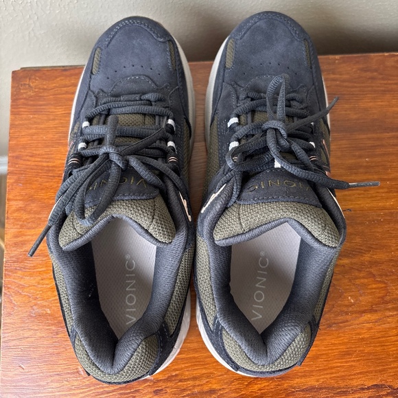 Vionic 23Walk 2.0 Women’s Walking Sneakers Gray Khaki Pink Accents Size 8 - Picture 4 of 5